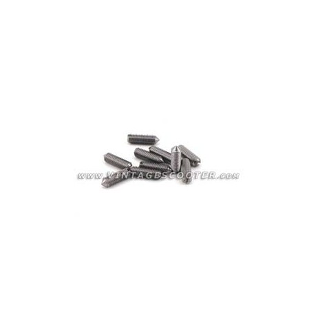 Jeu de 10 vis pointeau pour barres de tablier D,6 x 16mm